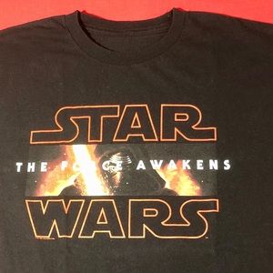 Star Wars black red the force awakens kylo ren tee
